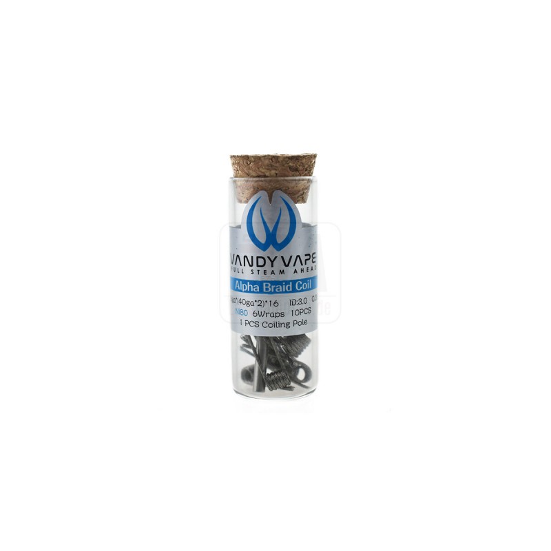 Vandy Vape 10x Prebuilt Ni80 Alpha Braid Coil 26ga...